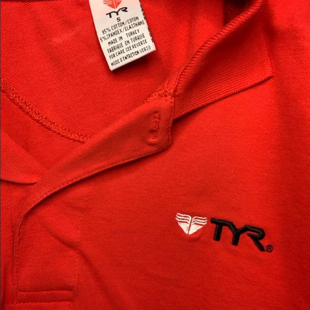 Red TYR Polo Shirt